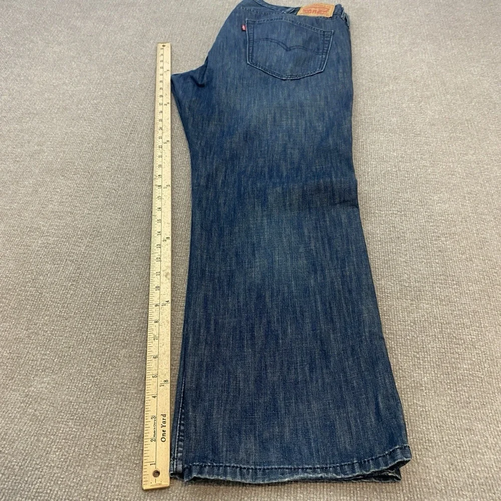 Levis 559 Jeans Mens 38 Fits 39x30 Blue Baggy Relaxed Wide Leg Distressed Denim